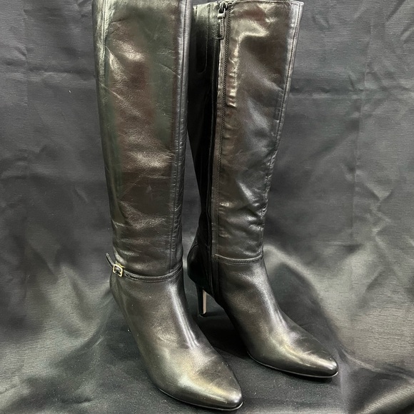 Cole Haan Knee High Leather Boots - Picture 1 of 6
